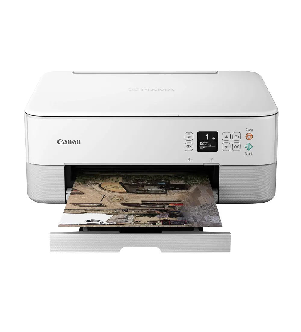 Canon PIXMA All-In-One Wireless Scanner, Copier, and Printer with AirPrint and Alexa Capabilities in White