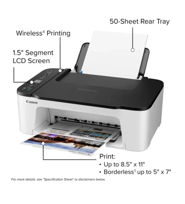 NeeGo Canon Wireless Inkjet Multifunction Printer, Mobile Printing with LCD Display, Copy, Scan, and Print - Image 2