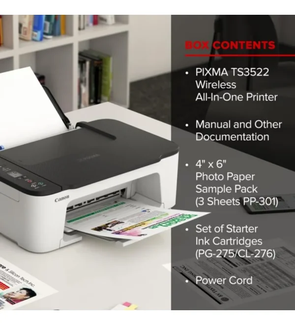 NeeGo Canon Wireless Inkjet Multifunction Printer, Mobile Printing with LCD Display, Copy, Scan, and Print - Image 3