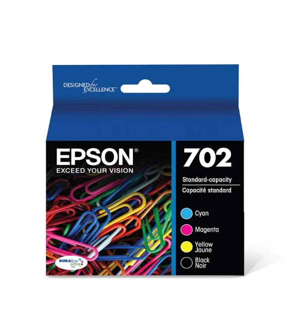 EPSON 702 DURABrite Ultra Ink Standard Capacity Black & Color Cartridg